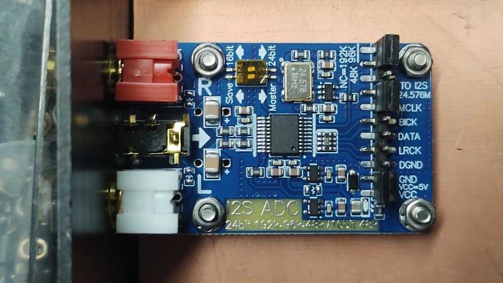 Het I2S-ADC-kaartje, 24 bit 192 kHz